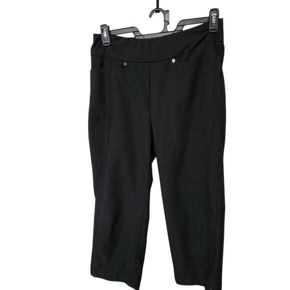 Tail White Label Capri Size 8 Black Stretch With Pockets - Picture 1 of 13